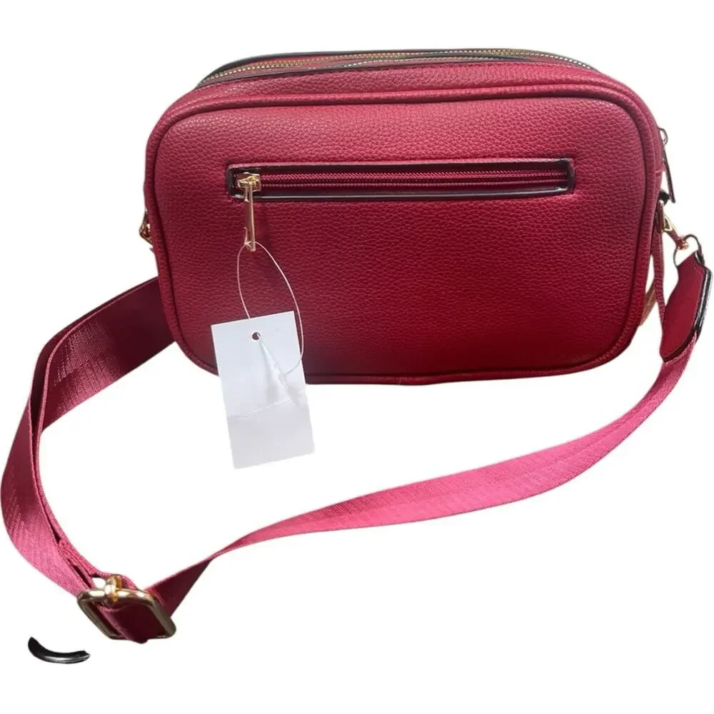 “The Crossbody “ Red Camera Bag